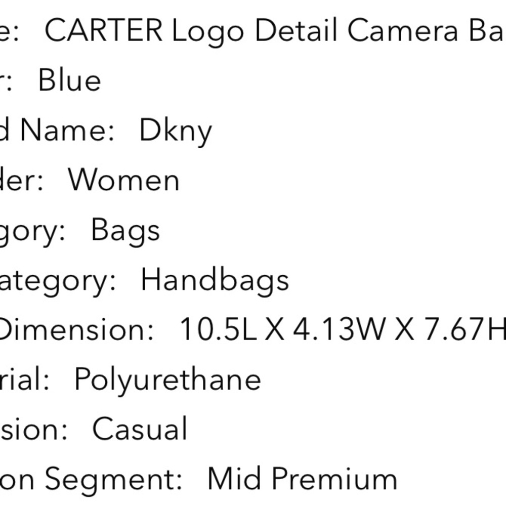 DKNY Carter Logo Sky Blue Camera Bag - Picture 6 of 7